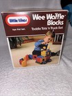 Vtg 1984 Little Tikes  0515 Wee Waffle Blocks N Wheels Set Toddle Tots New