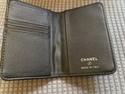 Chanel Beaut   Vip Gwp Black Passport Holder - Silver Hardware