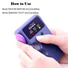 Handheld Rfid Id Card Copier Key Reader Writer Duplicator 125khz 2pcs Tags - Us