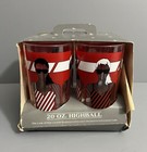Vintage 80   s Encore Plastic Tumblers Nagel Style Graphic Set Of 4