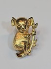 Koala Bear On A Bamboo Tree Branch Lapel Pin By Enjoux Gold Color 3-d