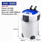 Aquarium Lcd Display 4-stage External Canister Filter With 9w Uv Sterilizer 
