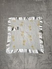 Aden   Anais Yellow Giraffe Star Lovey Baby Security Blanket White Satin Trim