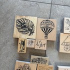 Huge Rubber Stamp Lot Of 81 Fun Assortment Of Wood Stamps