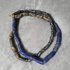 Antique African Trade Beads Sand Cast Loose Beads Primitive Vintage Blue