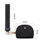  Mini Zip Around Wristlet Wallets For Women -keychain Wallet With Brown Leopard