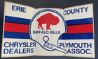 Plymouth Chrysler Bumper Sticker Buffalo Erie 1970s Buffalo Bills Nfl Afl