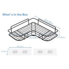 Shower Caddy Shelf Bathroom Corner Bath Storage Holder Organizer Triangular Rack