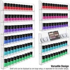 90 Bottle Nail Polish Organizer Holder- Acrylic Wall Mounted 6-tier Storage Rack