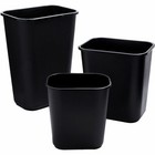 Rubbermaid Commercial Fg295600bla Rectangular Wastebasket  7 Gal  Lldpe  Open