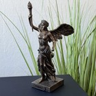 Nike Goddess Statue Bronze Finish Greek Victory Figurine Goddess Sculpture Gift