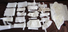 Lot 27 Yds White Lace trims Remnants Sew- J journal Doll Wedding  Crafts New