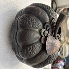 Large Vintage Cambodian Pumpkin Shaped Trinket Or Betel Box 