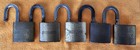 Schlage Vintage Heavy Duty Industrial Brass 6-pin Padlocks W keys  lot Of 5 