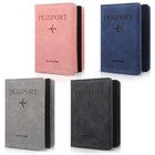 4 Pcs Leather Passport Holder Set With Vaccine Card Slot  Travel Document Organi