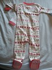 Burts Bees Baby Organic Cotton Pajama Sleeper Woods 6-9 Months Winter Christmas