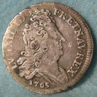 1705-a France 10 Sols World Silver Coin  656