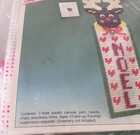 Love  n Stitches Christmas Plastic Canvas Centerpiece Reindeer Door Hanger Kit