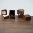 Personalized Wood Ring Box Wedding Proposal Ring Holder Jewelry Gift Box