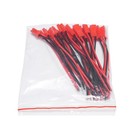 20pcs 2-pin Jst Connectors Terminals Male Female Plug Cable 18awg Silicone Wire