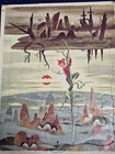 Vintage Jack   The Beanstalk Frame Tray Puzzle By Playskool 1960s 8x10  - A2351