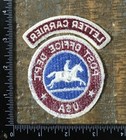 Vintage Post Office Dept Usa Postal Service Patch   Letter Carrier Tab 1960s