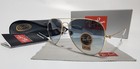 New   ray-ban Rb3025 Aviator Pilot Sunglasses Gold Frame Gradient Blue Lens  58mm