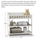 Farm House Dressing Table  sorelle  weathered White Free Shipping
