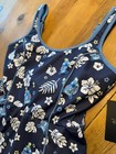 Disney Lilo And Stitch Floral Blue Print Active Dress Shorts Box Lunch Sz Small