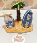 Vintage 2006 Thats Kooky Magnetic Surfboard Salt   Pepper Shakers Nib Tiki Caddy