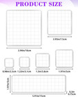 7 Pieces  Acrylic Stamp Block  Assorted Sizes Clear Stamping Blocks Tools With G