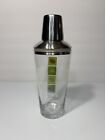 Mcm Kitsch Vtg Glass Olive Graphics Cocktail  Martini Mixer Shaker Glass Bar