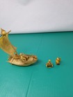Vintage Chinese Feng Shui Good Fortune Ship Boat Plastic