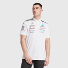 Mercedes Amg Petronas F1 Adidas 2025 Men s Team Polo Shirt - White