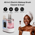 3-in-1 Electric Makeup Brush Cleaner Machine   Washer     Auto Clean dry Timer 
