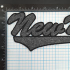 Vintage Huge New York Script 10  Felt Iron On Patch A8