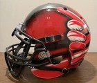 2017 Utah Utes Game Used Hand Painted    throw The U    Schutt Helmet Rare