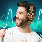 Billionaire Dj-style Stereo Headphones Gold brown