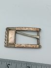 Vintage Sterling Silver 10k Gold Belt Buckle Small Ladies Kids Rodeo Western 