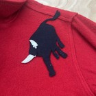 Bsa Official Red Wool Jacket Size 50 Philmont Scout Ranch Baldy Bull Patch