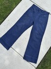 40s 50s Us Navy Selvedge Denim Wide Leg Deck Pants 34x34 Military Dungarees