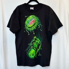 Vintage 90s Mountain Dew Soda Bottle Xl Black Single Stitch Do The Dew T-shirt