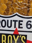 Vintage Roys Motel Porcelain Sign Old Route 66 Hotel Amboy California 12  Shield