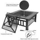 Wood Burning Fire Pit Outdoor Heater Backyard Patio Deck Stove Fireplace Bowl