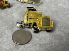 Lot 5 Vintage Semi Truck Lapel Trucker Hat Pin 18 Wheeler Tractor Trailer