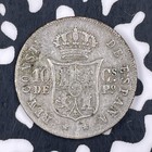 1885 Spanish Philippines 10 Centimos Lot f4674 Silver 