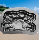 Crab Stepping Stone Mold 17  X 10  X Up To 2  Thick Concrete Plaster Mould