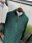 Brand New With Tags     Polo Ralph Lauren Cable-knit Half-zip Sweater     M  L  Xl