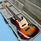 2004 Fender American Series Jazz Bass S-1 Switch 3-tone Sunburst W hard Case