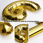  20 Pcs  16  Gold Foil Number Balloons  2 Sets Of 0-9  - Mylar Aluminum Hanging 